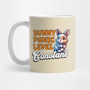 Bunny Panic Level: Constant - Scared Bunny Mug